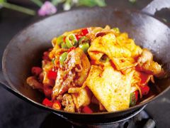 干锅千页豆腐-再回首泡椒牛蛙(骆驼店)