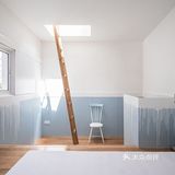 家居流行色蓝色系房子