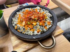 辣酱海灵菇飞鱼籽饭-WOW LUCKY创意韩料(龙阳广场店)