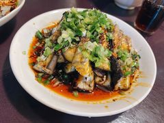 拌茄子-百年粉蒸牛肉