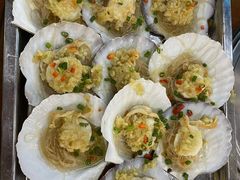 蒜蓉粉丝蒸扇贝-蚝得喜海鲜(东城店)