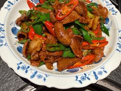 青蒜杭椒炒猪肝-锦荟JINHUI·浙江小馆(上海荟聚店)
