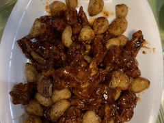 黑蒜子牛肉粒-陈傻子餐厅(世纪都会店)