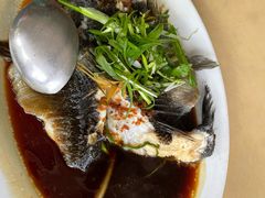 清蒸笋壳鱼-大树下海鲜饭店