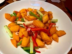小葱拌饼子-金太阳海鲜烧烤·本地人餐厅(星海公园店)