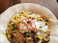 牛肝菌白汁玉子意面-CowCow其其·牛杂咖啡公司(六运店)