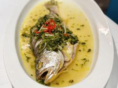 雪菜蒸大黄鱼-上海老饭店(北京分店)