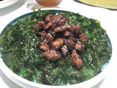 薄荷牛肉粒-南山鲜虾面·活鲜小馆·海味大连菜(南山总店)