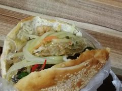 花干菜夹馍-三兄弟高炉烧饼