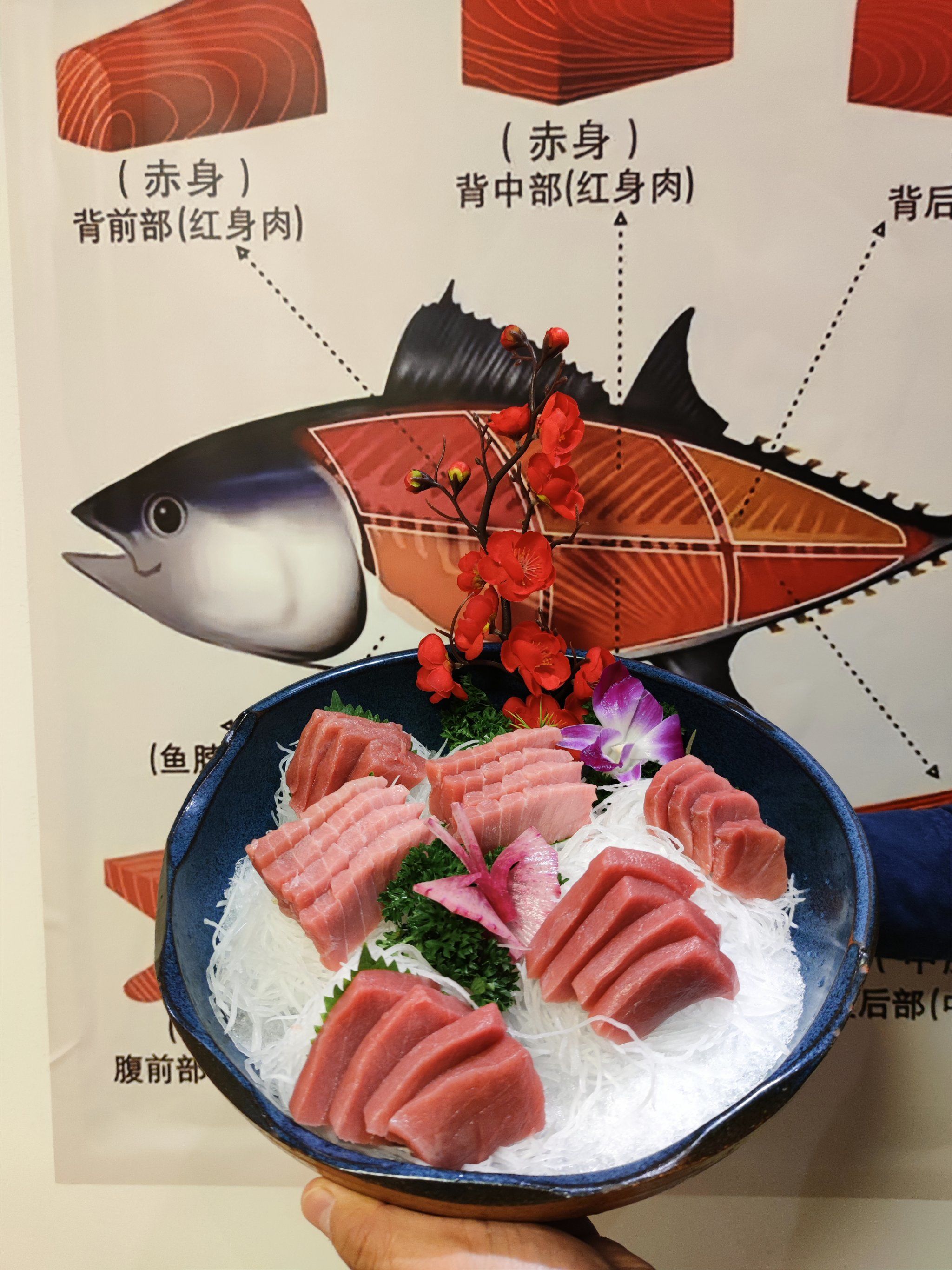 新鲜刺身盛宴,冲一个金枪鱼现开