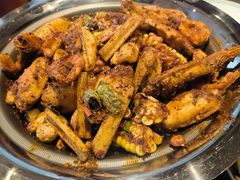干锅鸡中翅+虾-乔一乔怪味干锅(武侯欢肆店)