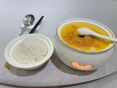 蟹粉芽米烩桃胶-新光酒家·河豚·海鲜·蟹料理(浦东店)