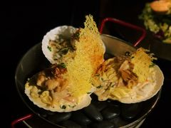 炙烤元贝风干火腿面-wann lounge 低温慢煮牛排·清吧