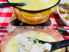 鸡汤小白菜煮榆林豆腐-西贝(上海新梅广场店)
