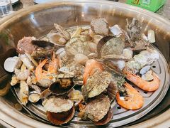 大锅蒸海鲜-东海渔村海鲜码头大排档