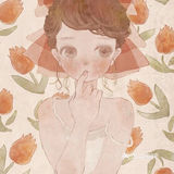 【 复古风少女插画，心都要化了。✨ 】