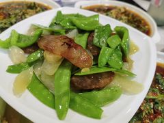 腊肉荷兰豆-潮静·潮州小馆·海鲜·卤味·砂锅粥