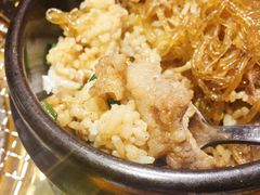 金针菇烤肉拌饭-万兴佳烤肉·长白山老味道(东岸里店)