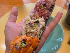 松叶蟹鱼泥海胆甜虾寿司塔-鮨冠OMAKASE食べ放题(北京首店)