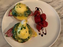 奶油菠菜火腿肉班尼迪克蛋-The Rug Cafe(王府中环店)