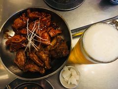 韩式辣子鸡拼酱油炸鸡-MI WU FACTORY米屋美食工厂餐厅(绿地店)