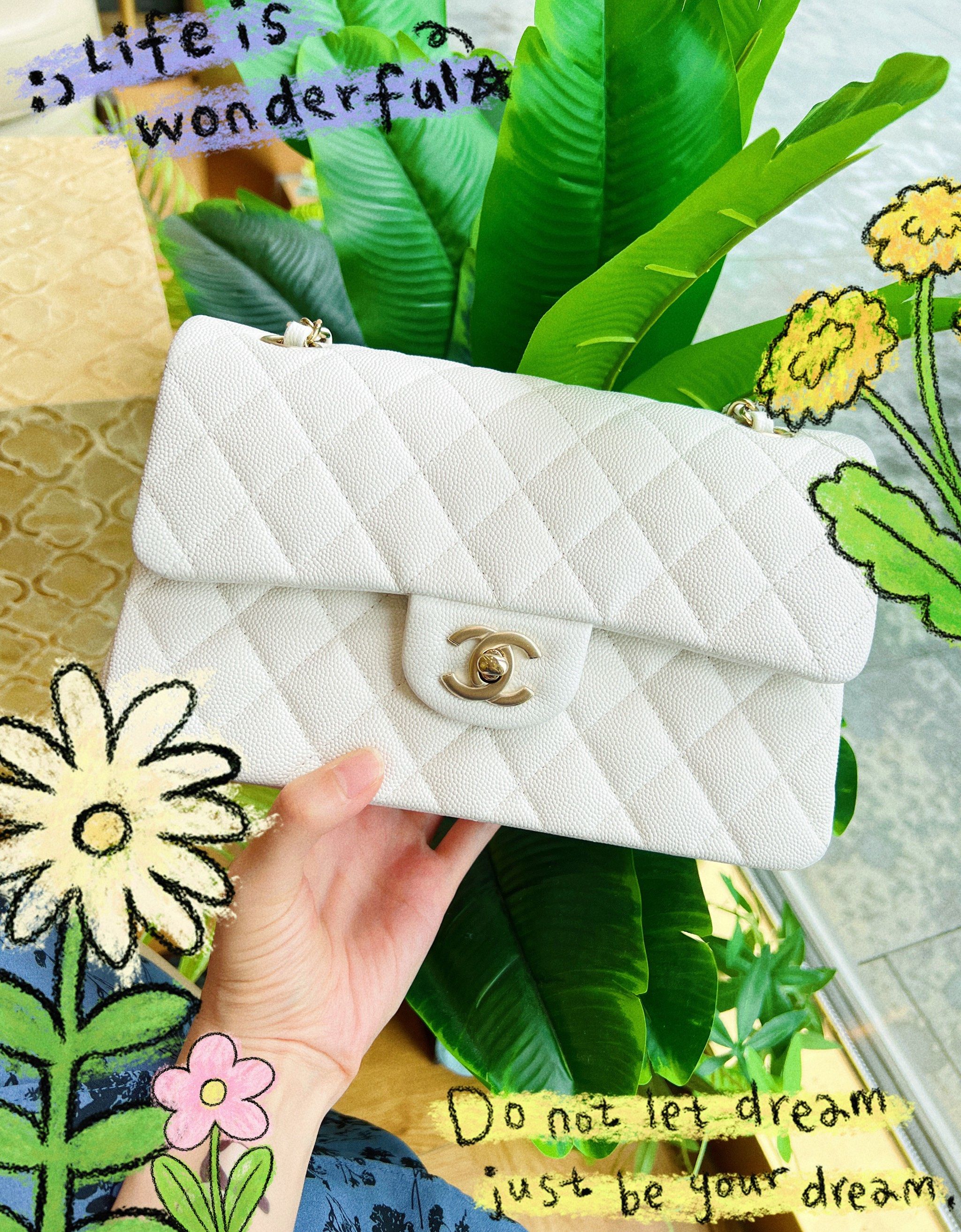 香奈儿cf小号白色