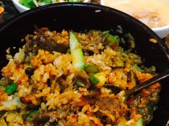 烤牛肉拌饭-猪啊牛呀羊啊铜盘烤肉(正大广场店)