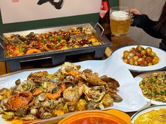 -东来菜馆•手抓海鲜家常菜•海鲜锅贴(鸽子窝店)