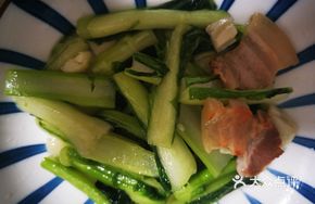 Stir-fried Bok Choy with Pork Belly