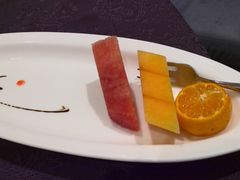 送的果盘-大连富丽华大酒店·花都西餐厅