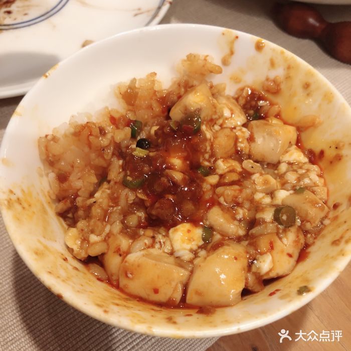 麻婆豆腐拌米饭