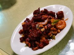 椒香虾仁爆鸡球-陈傻子餐厅(世纪都会店)