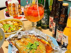 -街角等你.大连海鲜烧烤.经典铁板海鲜串(西安路店)