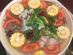 黑豆花山药蹄花牛肉-花水湾红太阳牛肉汤锅