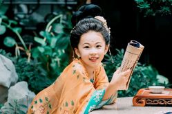 -后宫·古装汉服京剧儿童亲子全家福摄影