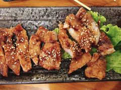 烤猪颈肉-百步拉面