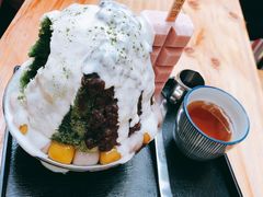 日式抹茶生乳かき氷-WONDER ICE 萬得冰田(建設路总店)