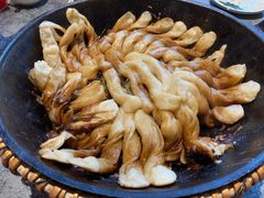 排骨豆角卷子-华盛园卷子王农家菜水库鱼