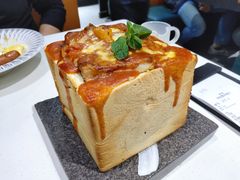 茄汁鸡扒大金砖焗饭-锦园春香港茶餐厅(西海湾旗舰店)