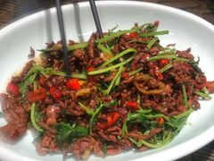 野山椒香菜牛肉丝-湖南人家·家传湖南菜(水围店)