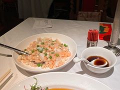 鸡头米百合炒虾仁-玫瑰厅上海菜(兴国路店)