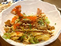 炸虾牛肉炒乌冬面-阿吾罗日本料理(K11艺术中心店)