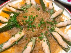 鲜虾酿秋葵-北平盛世·新京菜·北京烤鸭(劲松·双井店)