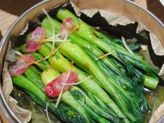 腊味荷叶笼仔蒸菜心-粤集·手工粤菜(皇庭广场店)