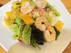 鲜柚芒果沙拉佐冰花酸梅酱-HELLO 27 意面·沙拉·帕尼尼