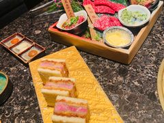 澳洲和牛纽约客炸牛排三明治-老乾杯和牛烧肉(王府中环店)