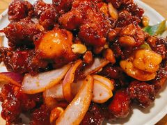 椒香虾仁爆鸡球-陈傻子餐厅(世纪都会店)