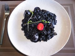 墨鱼汁蛤蜊烩饭-IL Forno 意坊·意大利餐厅(温州万象城店)