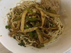 青椒干子肉丝干拌面-高邮面馆(明瓦廊店)