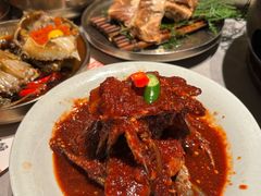 -草家酱蟹炭火烤肉店(珲春南路一店)